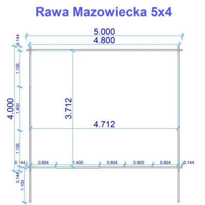 Plan domku drewnianego Rawa Mazowiecka